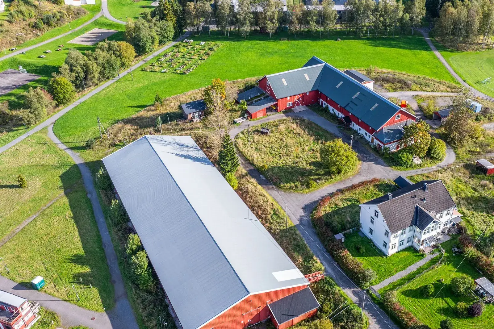 Oversiktsbilde av Ellingsrud gård i Oslo